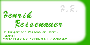 henrik reisenauer business card